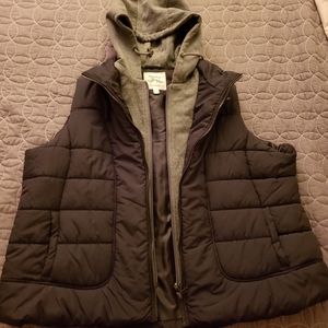 MENS Puffy sweatshirt hoodie vest